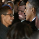 Ahmed Mohamed, 14, talks with President Barack Obama Oct. 19, 2015, in Washington, D.C., during the second Astronomy Night held on the South Lawn of the White House. Ahmed was invited to the White House for the science event after he was handcuffed and questioned by police in Irving, Texas, last month when he brought a homemade electronic clock to class at MacArthur High School and officials mistook it for a bomb.
Chip Somodevilla/Getty Images